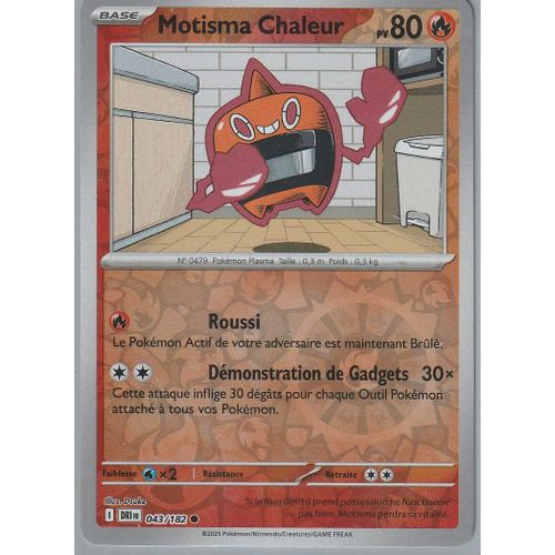 Carte Pokémon - Motisma Chaleur - 043/182 - Reverse - Ev10 Rivalités Destinées