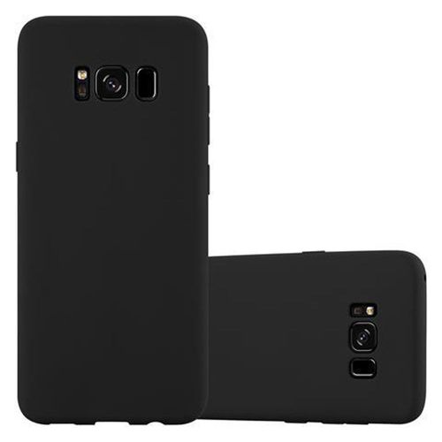 Cadorabo Housse Compatible Avec Samsung Galaxy S8 En Candy Noir - Étui De Protection En Silicone Tpu Flexible