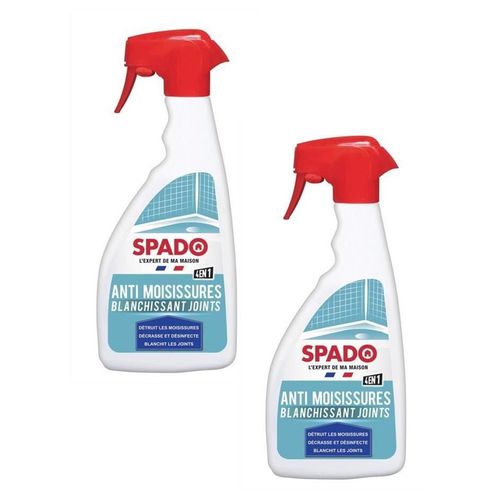 Spado Lot de 2 Pistolets 500 ml Anti Moisissures Blanchisseur de joints