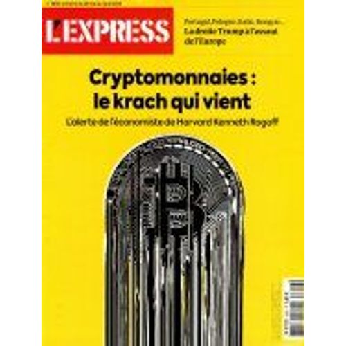 L'Express N°3856 : Les Cryptomonnaies, Le Krach Qui Vient