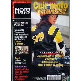 Moto Magazine 116 De 1995 Yamaha Xjr1200,900 Diversion Cobra Gt,Bmw R100r Mystic,Triumph 900 Thunderbird,Harley 883 Sportster,Honda 650 Ntv,St1100 Pan European Saxo,650 Dominator,Muz 660 Skorpion Tour