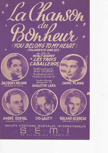 La Chanson Du Bonheur. Jaime Plana. A 02