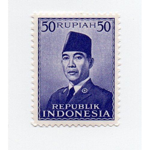 Indonésie- 1 Timbre Neuf- Président Sukarno- Faciale 50