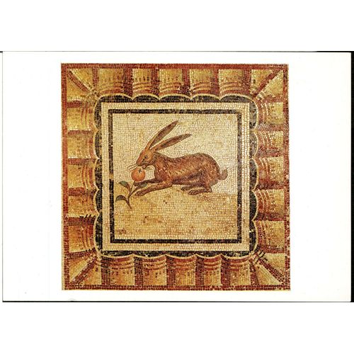 Carte Postale Rabbit, Lapin, Mosaic, Ii Century A.D. , Musée National Du Bardo, Tunis, Tunisie
