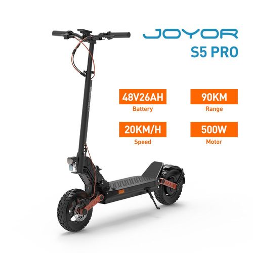 Joyor S5 Pro : Trott. Él. Pro. 48v26ah (70-85km). Susp. Double.