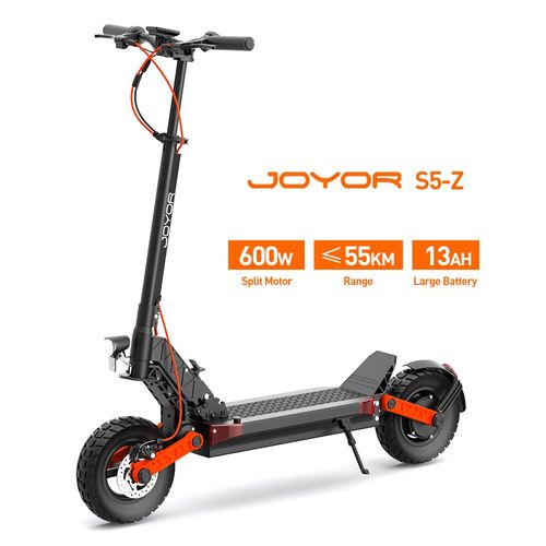 Trottinette Électrique Tout-Terrain Pliable Joyor S5-Z 10 Pouces, Moteur 600 W, Batterie 48 V 13 Ah