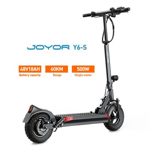 Joyor Y6s : Trott. Él. Pro Travail. 48v18ah (55-75km). Tt, Clé Incluse.Élégant Noir