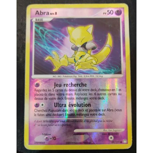 Pokemon Abra 69 / 123 Reverse Diamant Et Perle Tresors Mystérieux