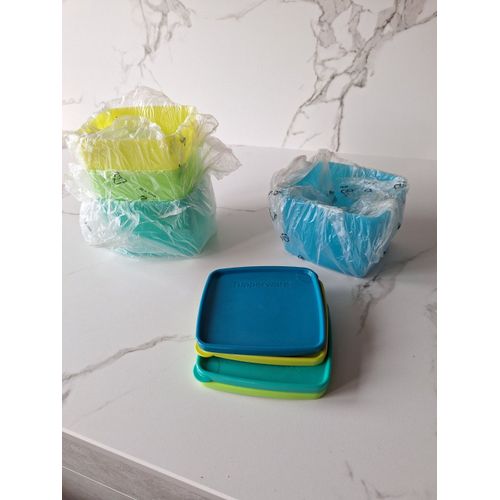 Lot De 4 Boites Carrees Tupperware 800 Ml