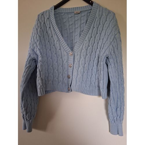 Gilet Court Torsadé Bleu Clair &#34t-S&#34 Pimkie Femme