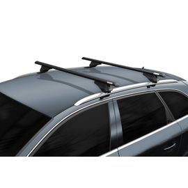 Barres De Toit Aluminium Noir Pour Fiat Panda City Cross Dès 2019 - Avec Barres Longitudinales