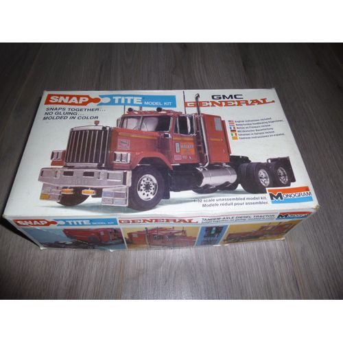 Tres Rare Maquette Camion Americain Gmc General Ech 1/32 Em De Monogram-Monogram