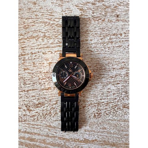 Montre Guess Femme Noire Et Dorée