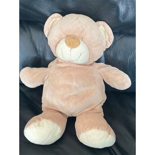 DOUDOU OURS BEIGE BLANC NICOTOY 25CM