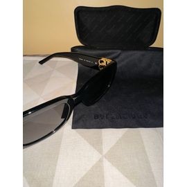 Lunettes De Soleil Balenciaga Noires Avec Logo Doré (Bb0310sk 001)