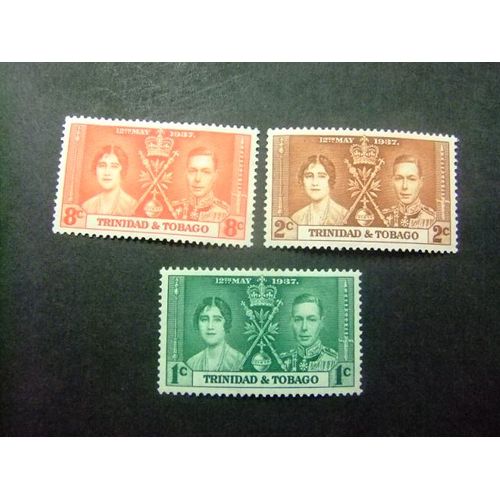 51 Trinidad, Tobago, Colonie Britannique / 1935 Couronne Du Roi George V / Yvert 135 / 137 Mh