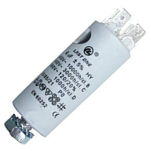 Condensateur 4 MF Lave-vaisselle (481212118132 ARISTON HOTPOINT BOSCH FAURE WHIRLPOOL VIVA JUNKER ZANUSSI NEFF CONSTRUCTA IGNIS BAUKNECHT BALAY AEG IKEA LADEN ELECTROLUX IKEA WHIRLPOOL SIEMENS ARTHUR