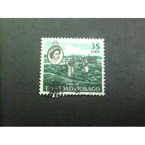 Trinidad Tobago Colonie Britannique 1960-1966 / Lac De Goudron, Reine Élisabeth Ii / Yvert 185 Fu