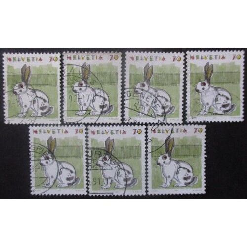 Suisse N°1364 X 7 Oblitéré