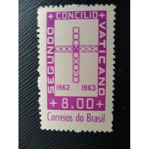 Timbre Bresil Y T 730 Concile ?cuménique, Cité Du Vatican 1963 (230509 )
