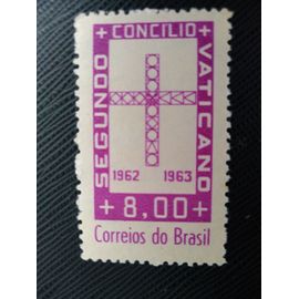 Timbre Bresil Y T 730 Concile ?cuménique, Cité Du Vatican 1963 (230509 )
