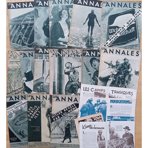 Lot 14 Revues Les Annales Politiques Et Littéraires Années 30 Et Lecture Pour Tous (Montée Nazisme, Réarmement, Hitler, Publicités Anciennes, Simenon)