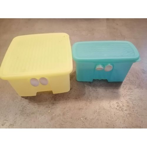 Lot De 2 Boites Verte Et Jaune Fraicheur Tupperware