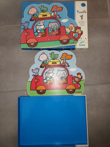 Jeu Djeco Puzzle Bois En Voiture ! 12 Mois Maternelle