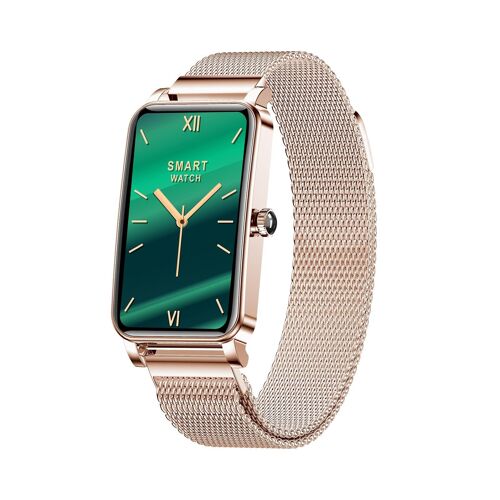 Montre Connectée Femme Or Milanais Ip68 Écran Hd Suivi Santé Multi-Sport Or Yonis