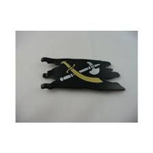Playmobil Accessoires = Un Drapeau De Pirate " Déchiré "