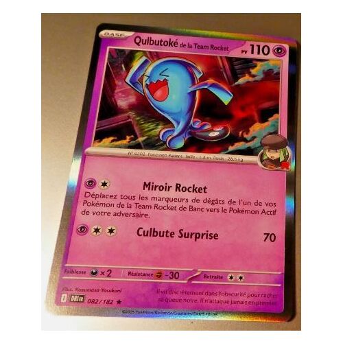 Pokémon Qulbutoké De La Team Rocket 082 / 182 Holo Rivalités Destinées