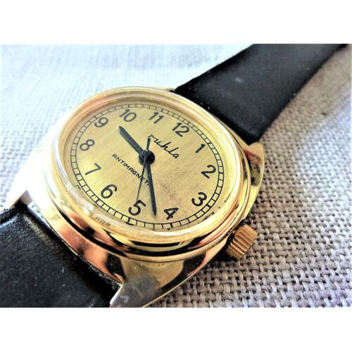 Ruhla Montre Ovale Mécanique Allemande Homme 1970 Ruh1001