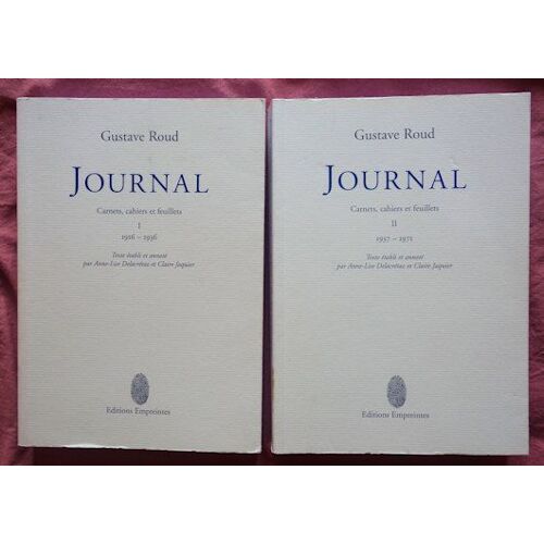 Journal: Carnets, Cahiers Et Feuillets, 2 Volumes : I, 1916-1936 ; Ii, 1937-1971