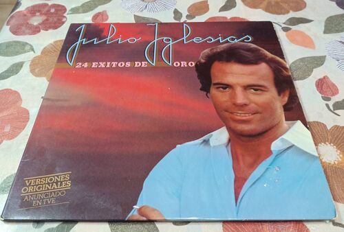 Double Vinyle 33 Tours Julio Iglesias : 24 Exitos De Oro , Édition Espagne