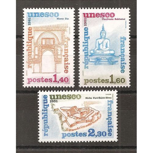 Ts 68 À 70 (1981) Série Unesco N** (Cote 2,6e) (5855)