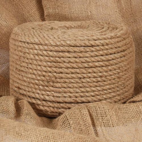 vidaXL Corde de jute 25 m de long 14 mm d'épaisseur