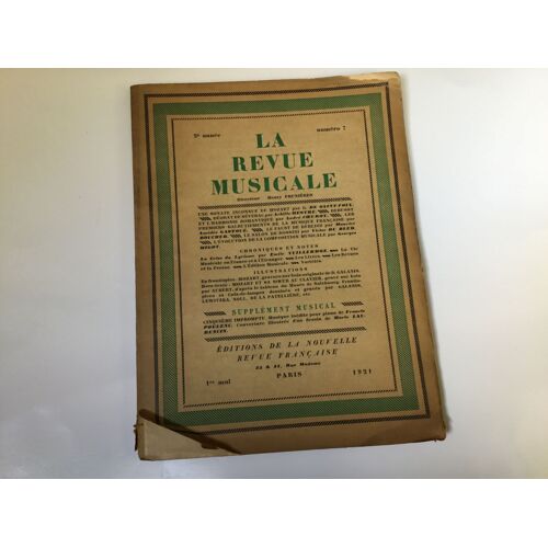 La Revue Musicale 2e Année N° 7 . 1er Mai 1921