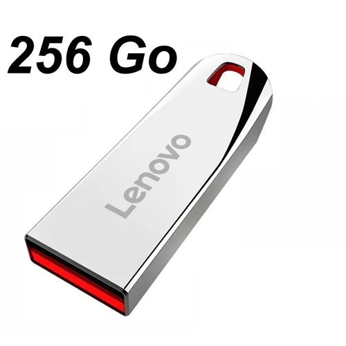 Lenovo Clé USB 256 Go Ultra Rapide, Compacte et Résistante