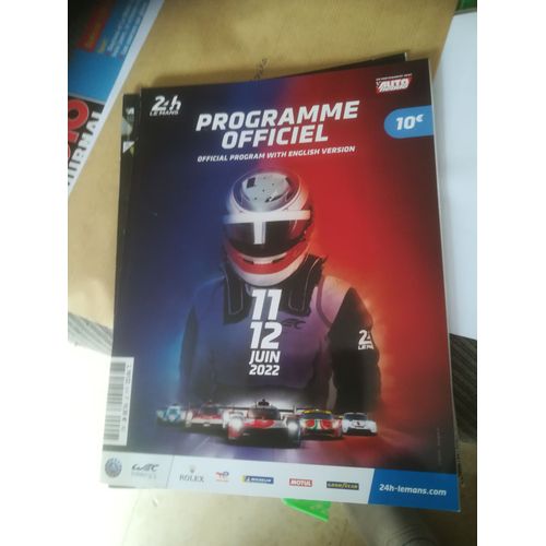 Programme Officiel 24 Heures Du Mans 2022