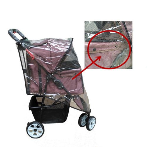 Accessoires De Transport Respirants Pour Animaux De Compagnie, Couverture De Poussette Pour Chien, Pliable, Imperméable, Transparent, Anti-Poussière, Voyage En Plein Air