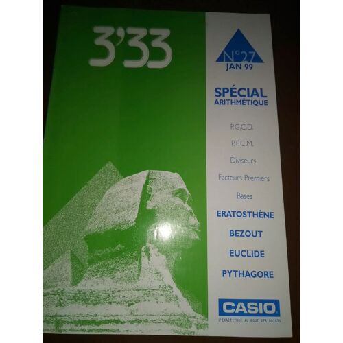 Revue 3'33 Casio N°27