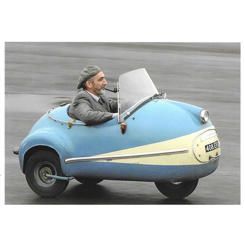 Belgique, Musée De L'Automobile De Bruxelles, Très Belle Carte Postale Neuve, La Microcar Brütsch Mopetta", Fabriquée En Allemagne De 1956 À 1958.