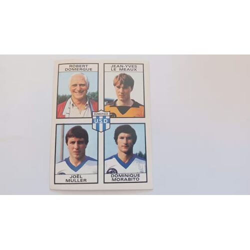 Panini Football 1984 84 Robert Domergue Jean-Yves Le Maux Joel Muller Dominique Morabito Dunkerque Vignette 456