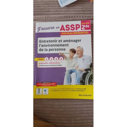 J'assure En Assp Bac Pro 2de Entretenir Et Aménager L'environnement De La Personne Spécimen  Enseignant
