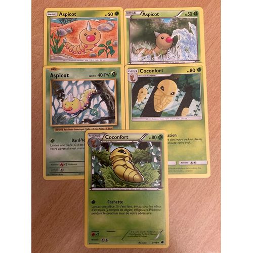 (3270) 3x Aspicot + 2x Coconfort (Pokemon)