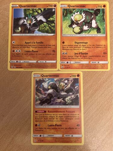 (3430) 3x Quartermac (Pokemon)