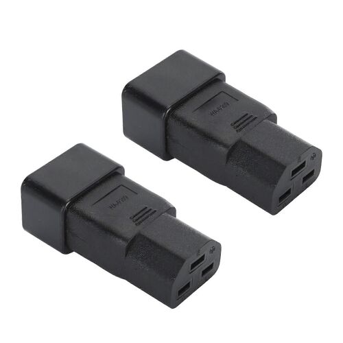 2pcs IEC320 C20 to IEC320 C21 Power Adapter Professional Plug and Play C20 to C21 Power Plug Adapter for UPS Power PDU Server