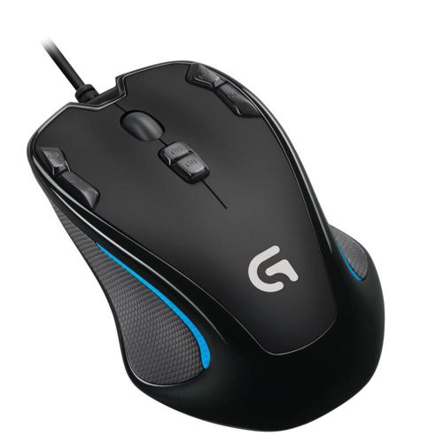 souris de jeu G300s, optique, ambidextre, filaire, USB, rétroéclairée, 7 couleurs, 9 boutons programmables