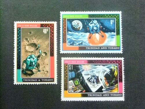 51 Trinidad, Tobago 1969 / L'Homme Sur La Lune / Yvert 253 / 255 Mnh