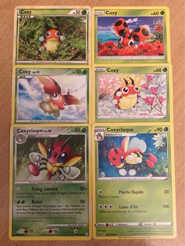 (3316) 4x Coxy + 2x Coxyclaque (Pokemon) 
